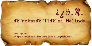 Árokszállási Melinda névjegykártya